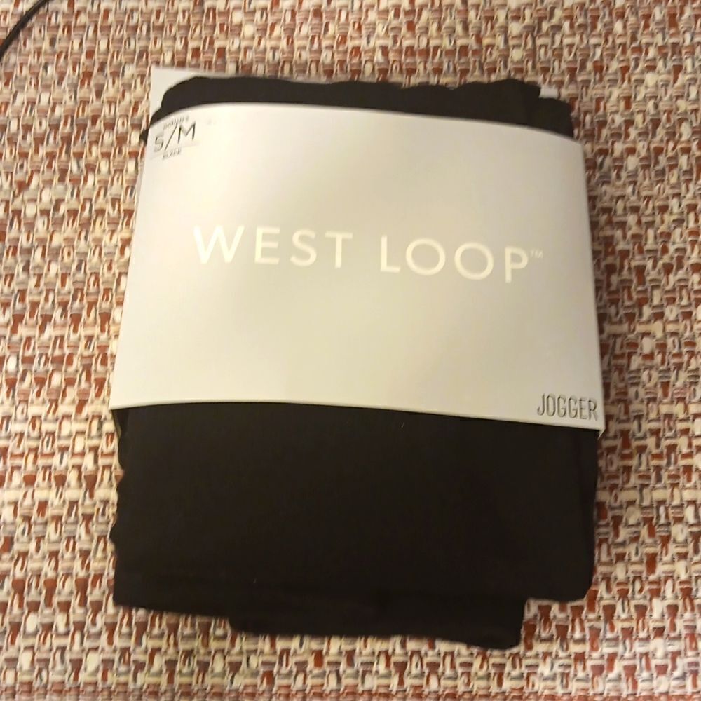 Joggers S/M Women's Black Small Medium West Loop New With Tags